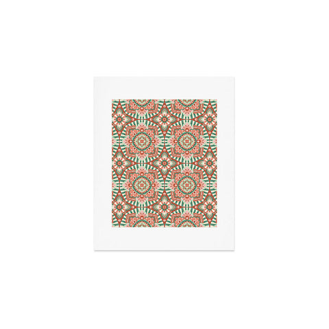 Pimlada Phuapradit Floral Mandala Tiles Art Print