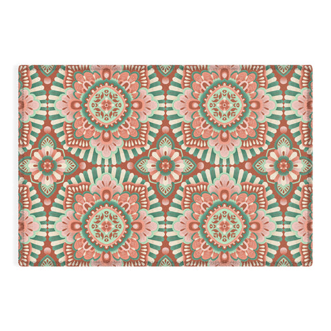 Pimlada Phuapradit Floral Mandala Tiles Outdoor Rug