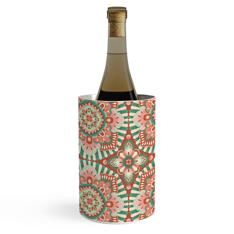 Pimlada Phuapradit Floral Mandala Tiles Wine Chiller
