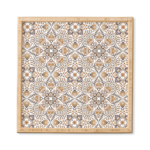 Pimlada Phuapradit Floral Tiles 10 Framed Wall Art