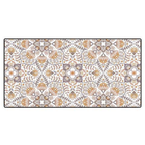 Pimlada Phuapradit Floral Tiles 10 Desk Mat