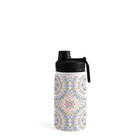 Pimlada Phuapradit Floral tiles 11 Water Bottle