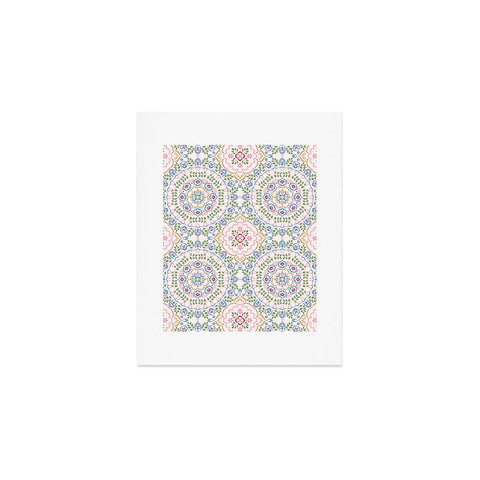 Pimlada Phuapradit Floral tiles 11 Art Print