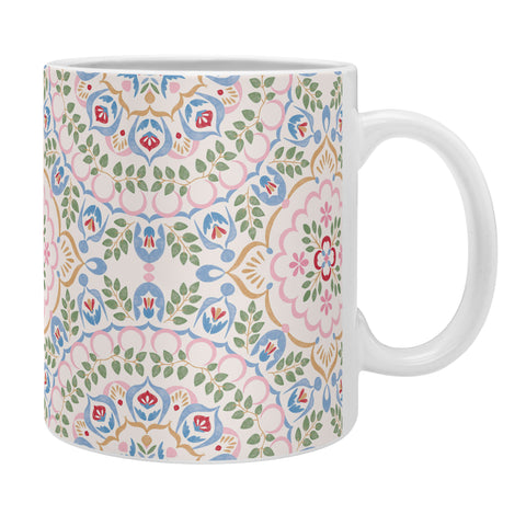 Pimlada Phuapradit Floral tiles 11 Coffee Mug