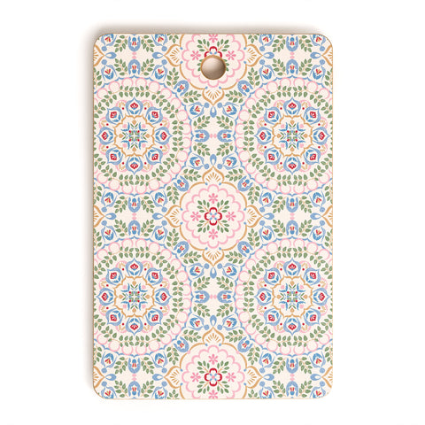 Pimlada Phuapradit Floral tiles 11 Cutting Board Rectangle