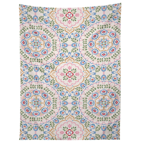 Pimlada Phuapradit Floral tiles 11 Tapestry