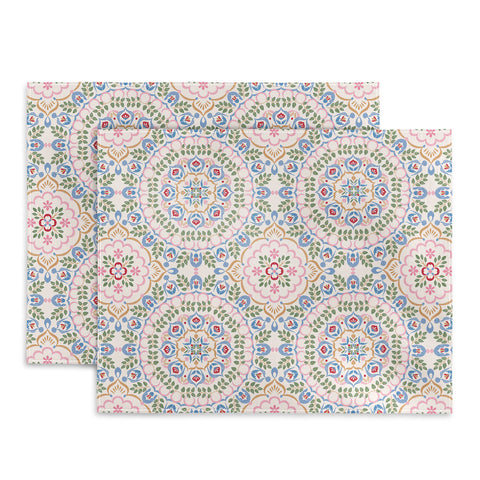 Pimlada Phuapradit Floral tiles 11 Placemat