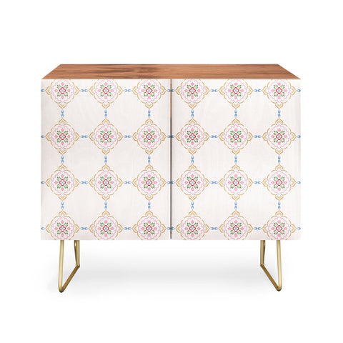 Pimlada Phuapradit Floral tiles 12 Credenza