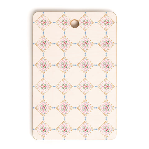 Pimlada Phuapradit Floral tiles 12 Cutting Board Rectangle