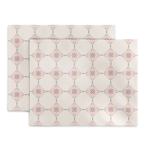 Pimlada Phuapradit Floral tiles 12 Placemat