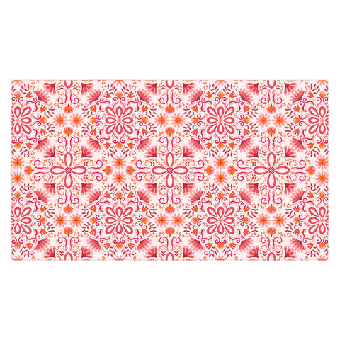 Pimlada Phuapradit Floral Tiles 14 Tablecloth