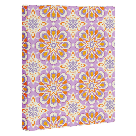 Pimlada Phuapradit Floral tiles 17 Art Canvas