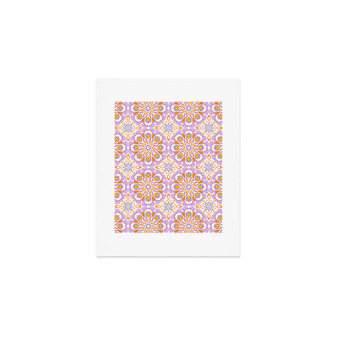 Pimlada Phuapradit Floral tiles 17 Art Print