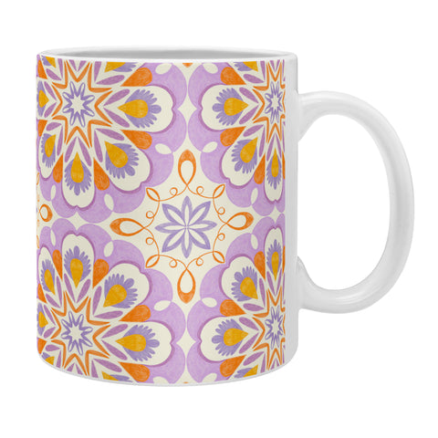 Pimlada Phuapradit Floral tiles 17 Coffee Mug