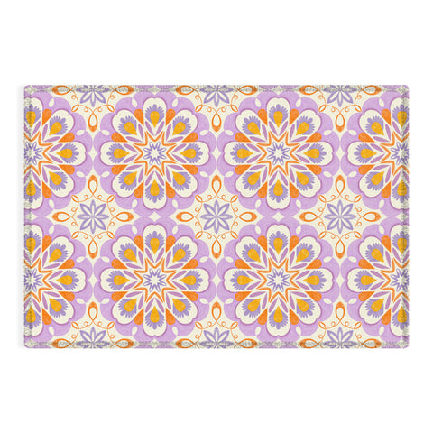 Pimlada Phuapradit Floral tiles 17 Outdoor Rug