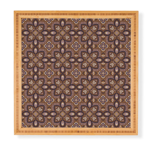 Pimlada Phuapradit Floral tiles 18 Framed Wall Art