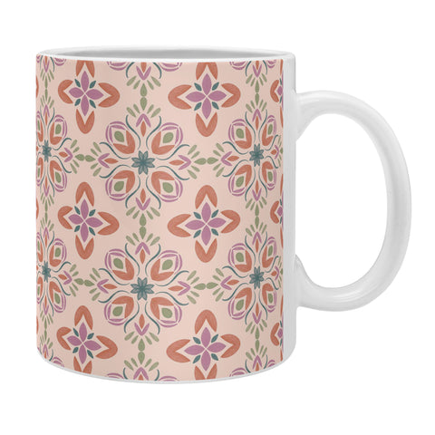Pimlada Phuapradit Floral tiles 5 Coffee Mug
