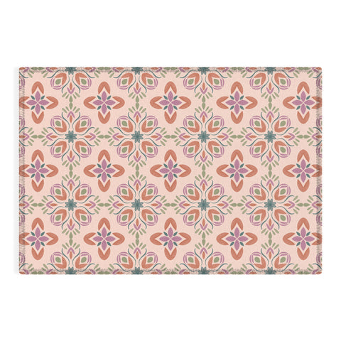 Pimlada Phuapradit Floral tiles 5 Outdoor Rug