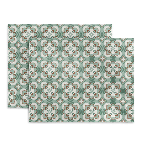 Pimlada Phuapradit Floral tiles 7 Placemat