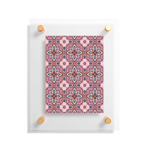 Pimlada Phuapradit Floral tiles 8 Floating Acrylic Print