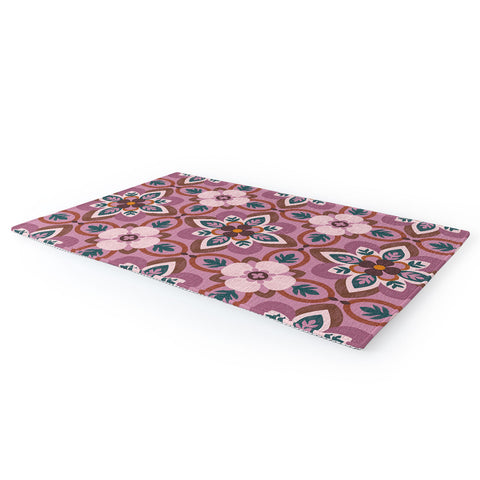Pimlada Phuapradit Floral tiles 8 Area Rug