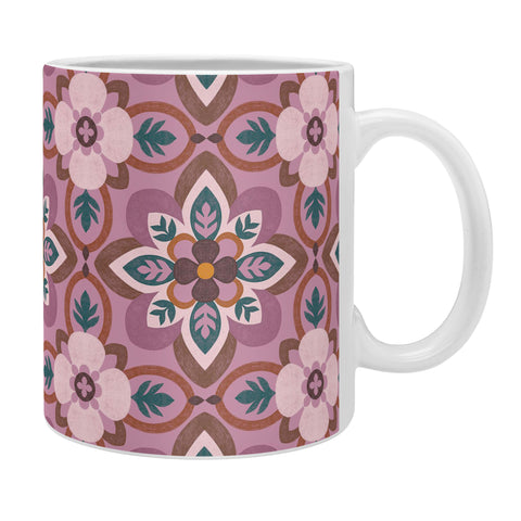 Pimlada Phuapradit Floral tiles 8 Coffee Mug