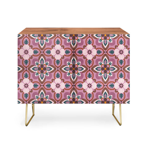 Pimlada Phuapradit Floral tiles 8 Credenza