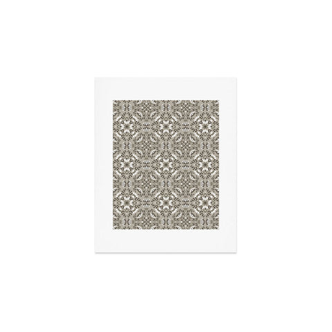 Pimlada Phuapradit Floral Tiles Gray Art Print