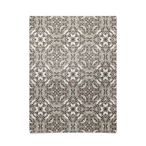 Pimlada Phuapradit Floral Tiles Gray Poster