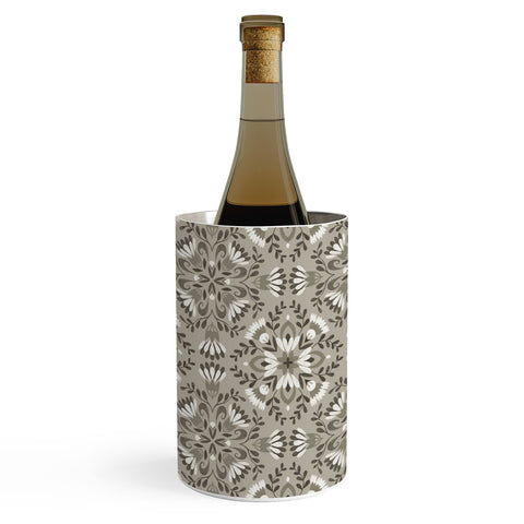 Pimlada Phuapradit Floral Tiles Gray Wine Chiller