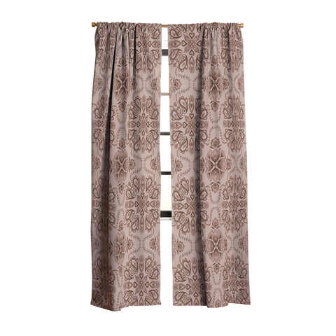 Pimlada Phuapradit Floral Tiles Light Brown Blackout Non Repeat