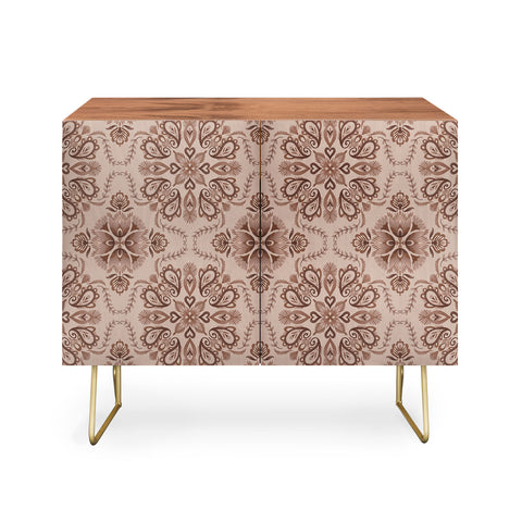 Pimlada Phuapradit Floral Tiles Light Brown Credenza