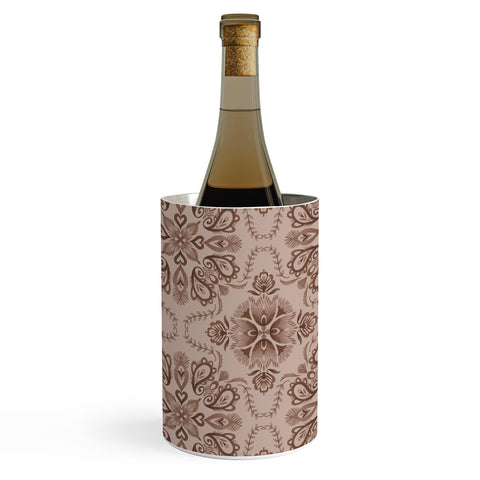 Pimlada Phuapradit Floral Tiles Light Brown Wine Chiller