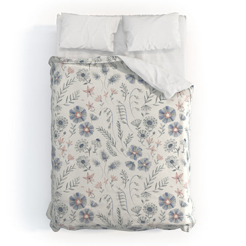 Pimlada Phuapradit Frozen Foliage Duvet Cover