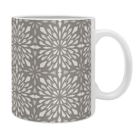 Pimlada Phuapradit Geo star tiles 2 Grey Coffee Mug