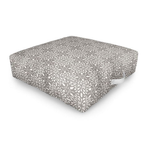Pimlada Phuapradit Geo star tiles 2 Grey Outdoor Floor Cushion