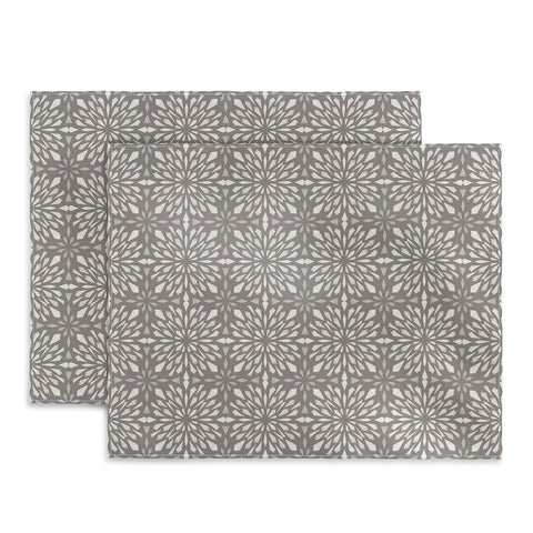 Pimlada Phuapradit Geo star tiles 2 Grey Placemat