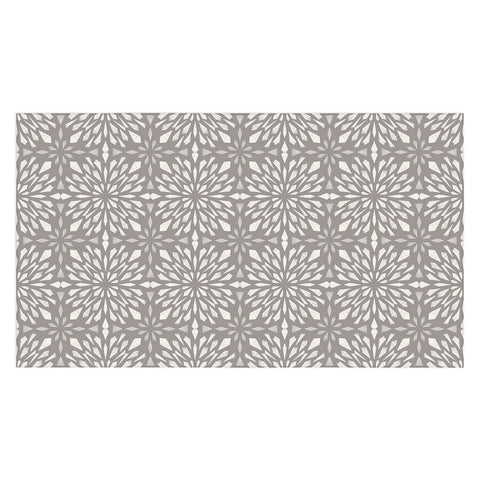Pimlada Phuapradit Geo star tiles 2 Grey Tablecloth
