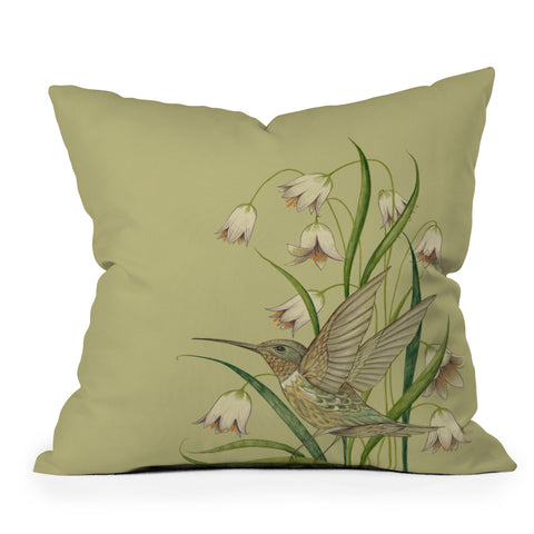 Pimlada Phuapradit Hummingbird 03 Outdoor Throw Pillow