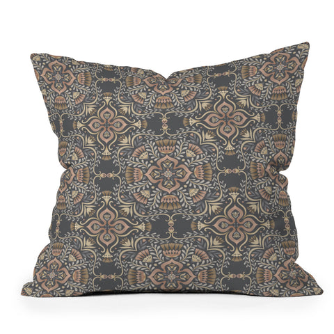 Pimlada Phuapradit Kaasni Gray Outdoor Throw Pillow