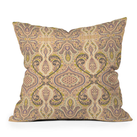 Pimlada Phuapradit Lace Damask Outdoor Throw Pillow
