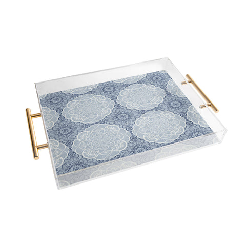 Pimlada Phuapradit Lace mandala 3 Acrylic Tray