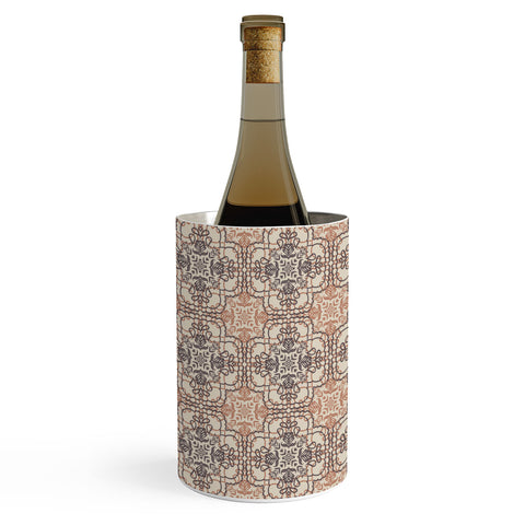 Pimlada Phuapradit Lace Tiles Beige and Brown Wine Chiller