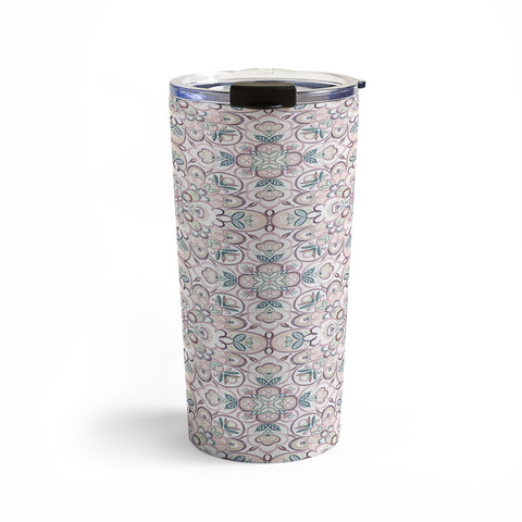 Pimlada Phuapradit Mandala Floral tile Travel Mug