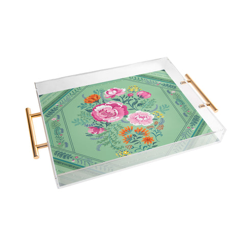 Pimlada Phuapradit Mint Roses Acrylic Tray
