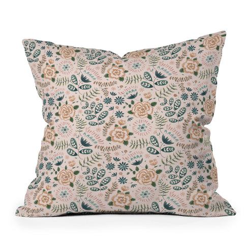 Pimlada Phuapradit Monstera Obliqua Outdoor Throw Pillow