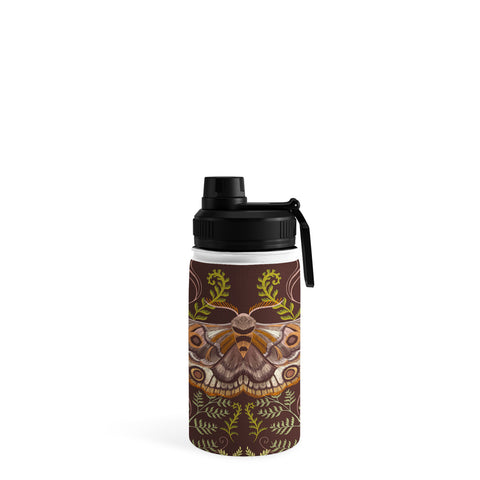 Pimlada Phuapradit Moth and fern Water Bottle