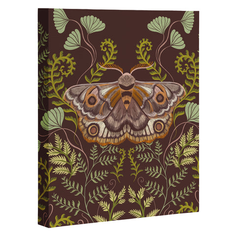 Pimlada Phuapradit Moth and fern Art Canvas