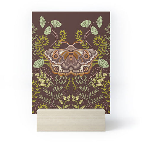 Pimlada Phuapradit Moth and fern Mini Art Print