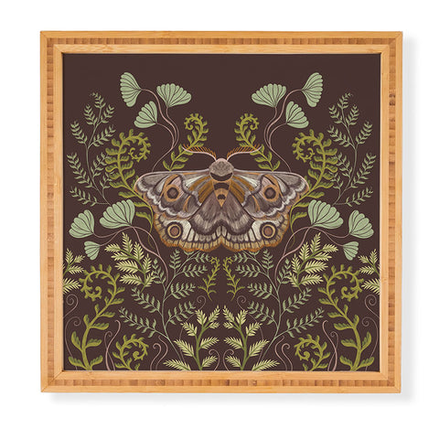 Pimlada Phuapradit Moth and fern Framed Wall Art